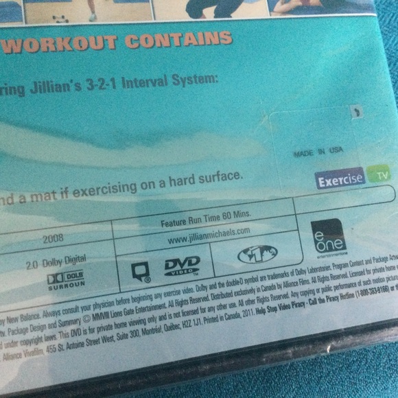 Jillian Michael's 30 Day Shred Exercise DVD 3 Workouts New Sealed - Picture 4 of 4